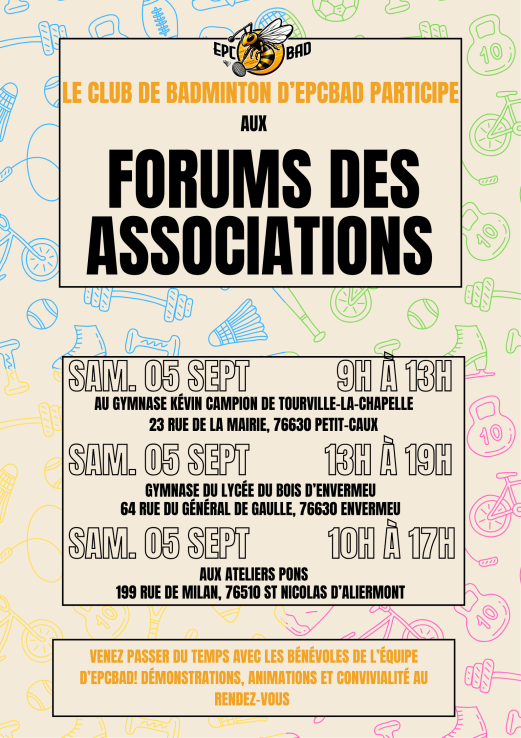 Venez nous rencontrer le 5 septembre